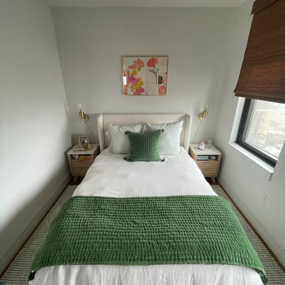 John Robshaw Velvet Moss Throw - Picture 4 of 7